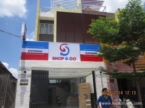 Thi công sản xuất bảng hiệu quảng cáo shop GO /1
