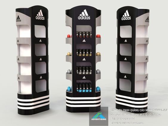 đầu kệ trưng bày Adidas