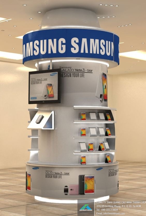 Không gian trưng bày và trải nghiệm cùng Samsung