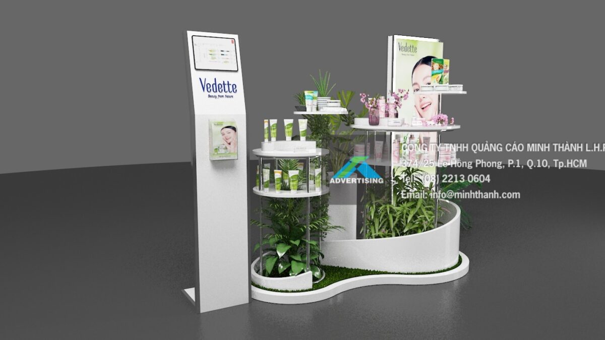 Booth trung bay my pham Vedette 08