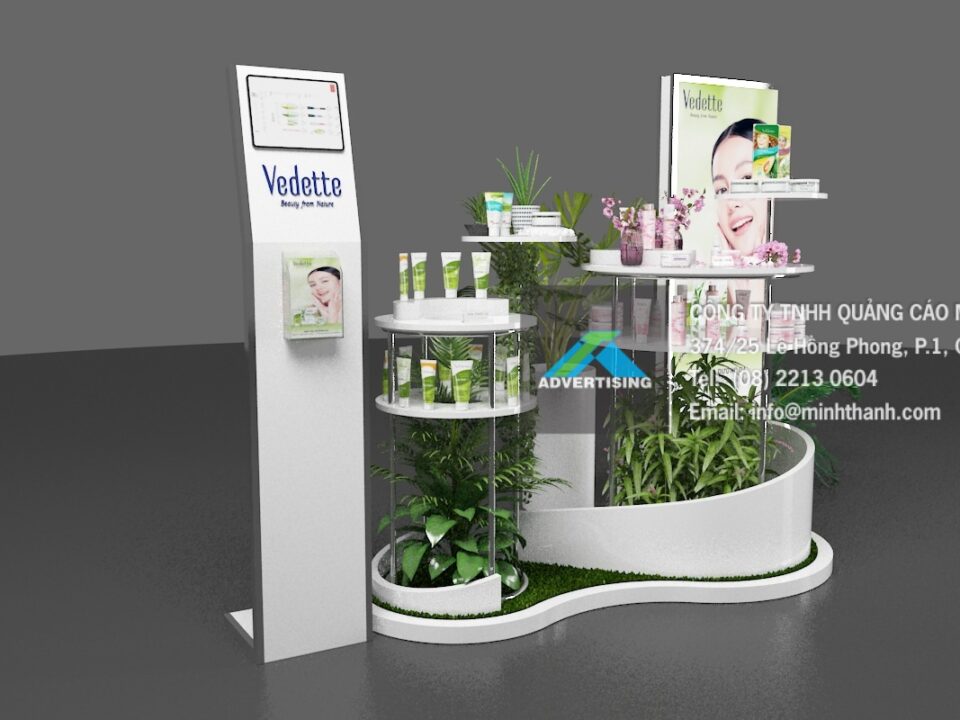 Booth trung bay my pham Vedette 08