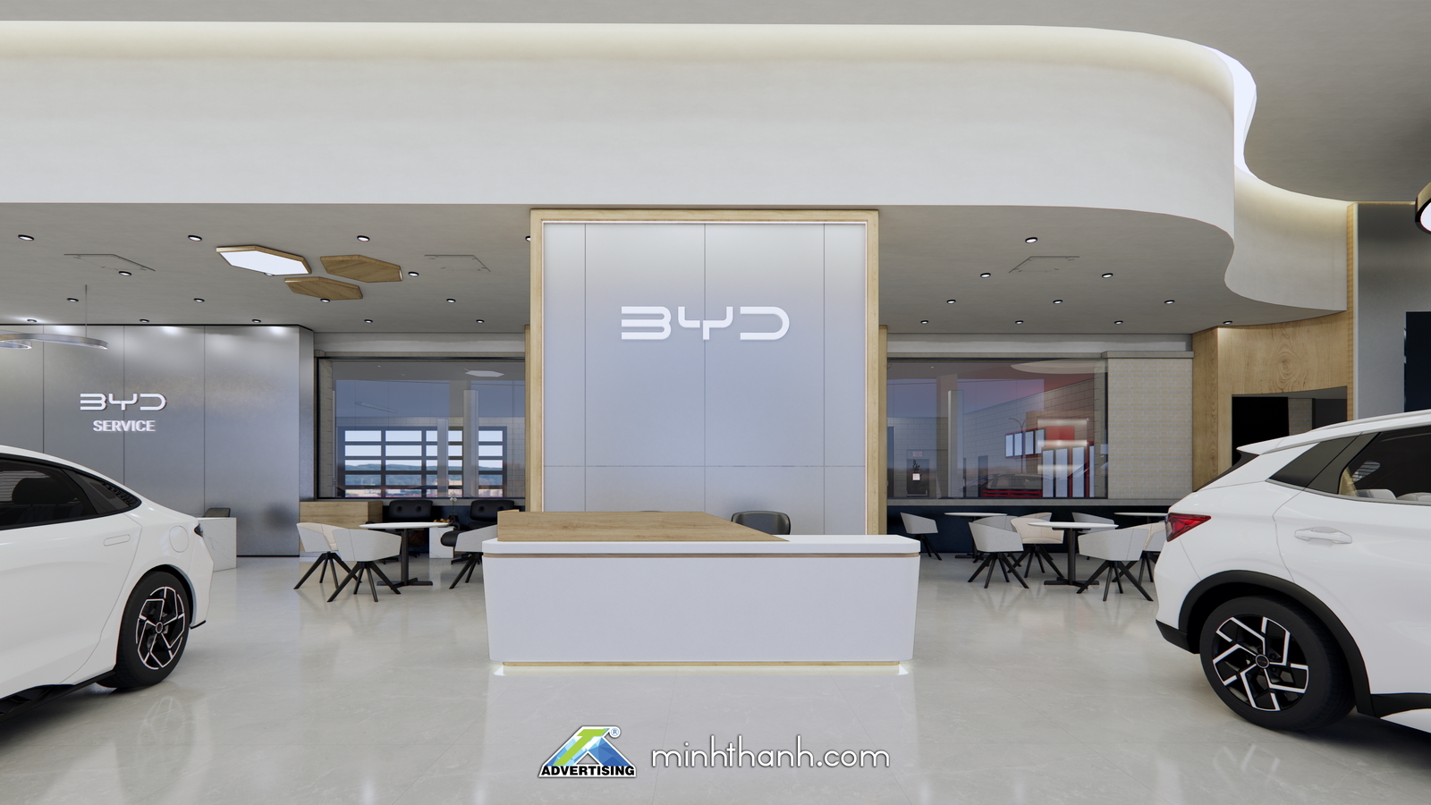 thiết kế 3D showroom BYD Bà rịa Vũng Tàu 04