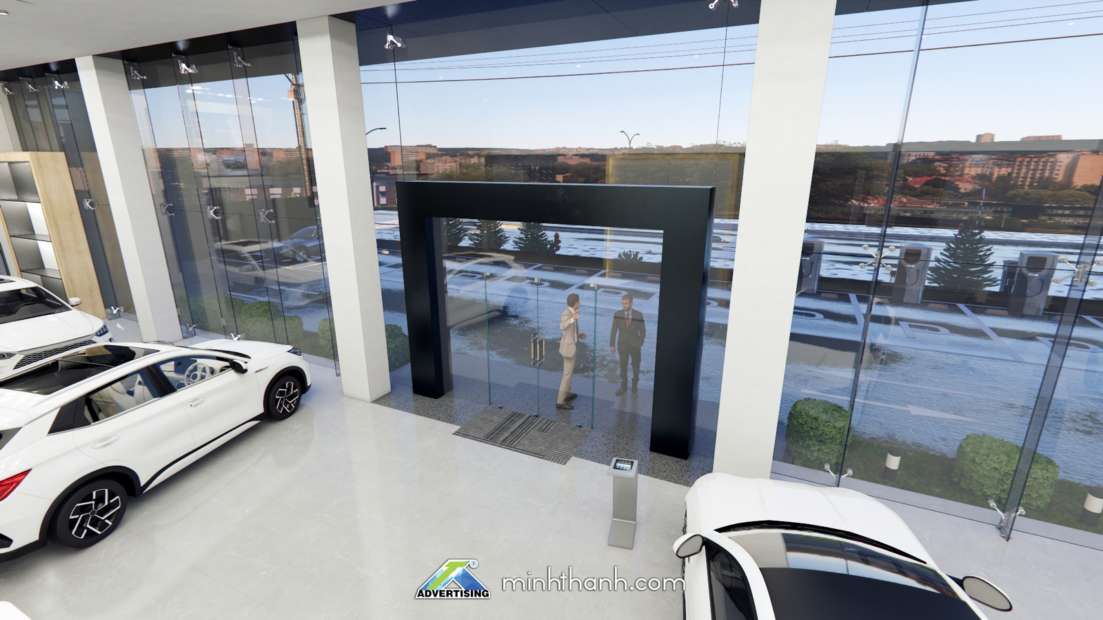 thiết kế 3D showroom BYD Bà rịa Vũng Tàu 05