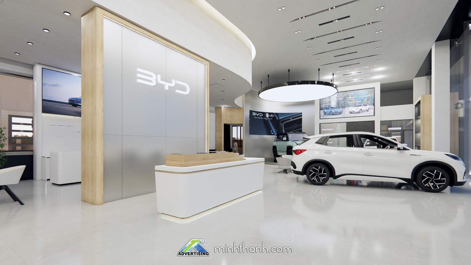 thiết kế 3D showroom BYD Bà rịa Vũng Tàu 10