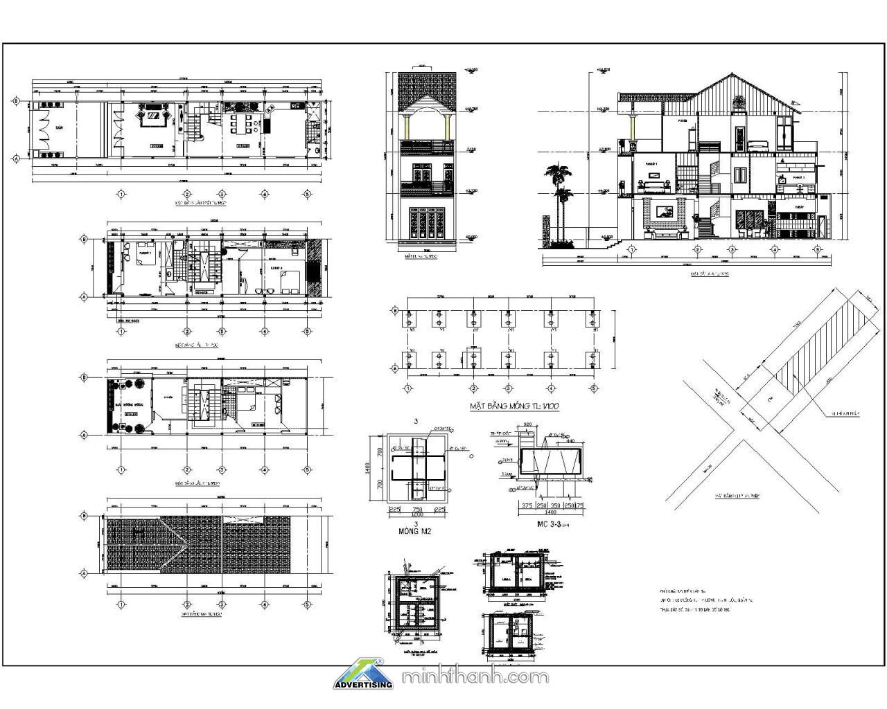 Khung bản vẽ trong bản vẽ thiết kế (Ảnh tham khảo)