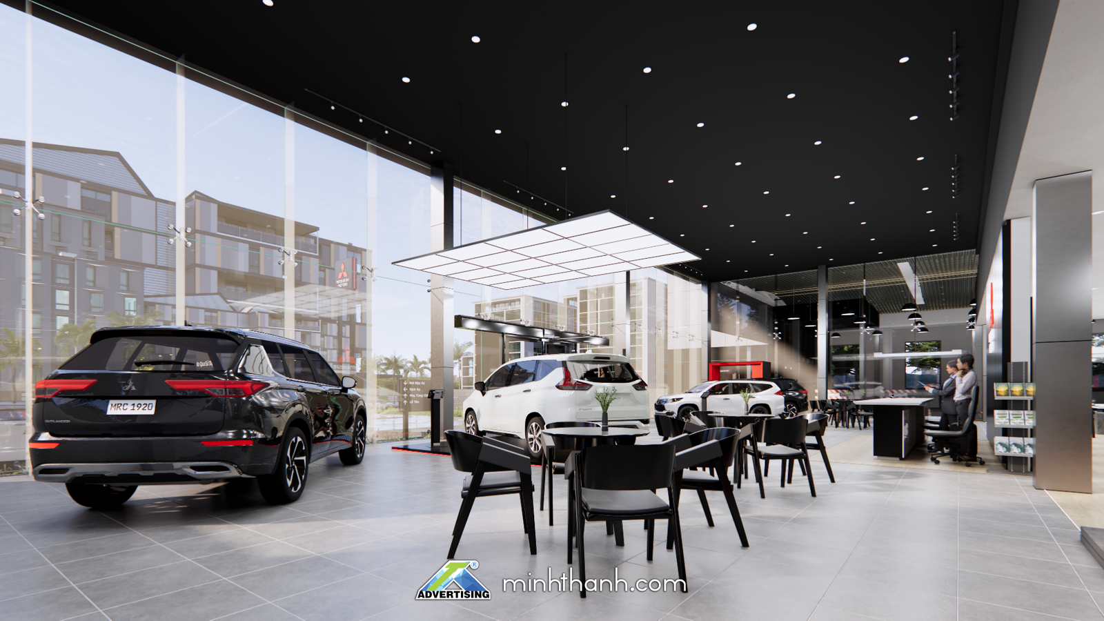 thiết kế 3D showroom Mitsubishi 13 thiết kế 3D showroom Mitsubishi 13