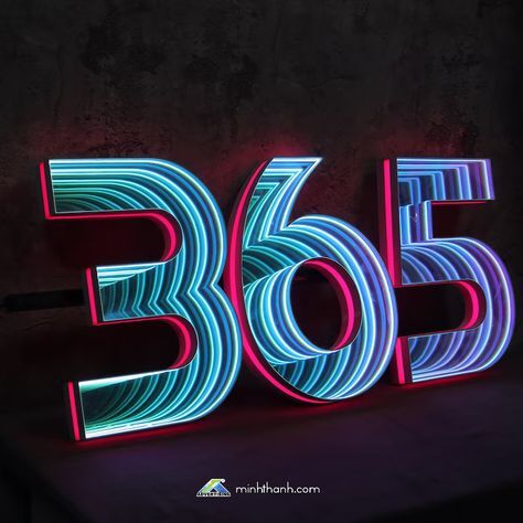 Bộ Chữ số nổi LED vô cực 01 Bộ Chữ số nổi LED vô cực 01