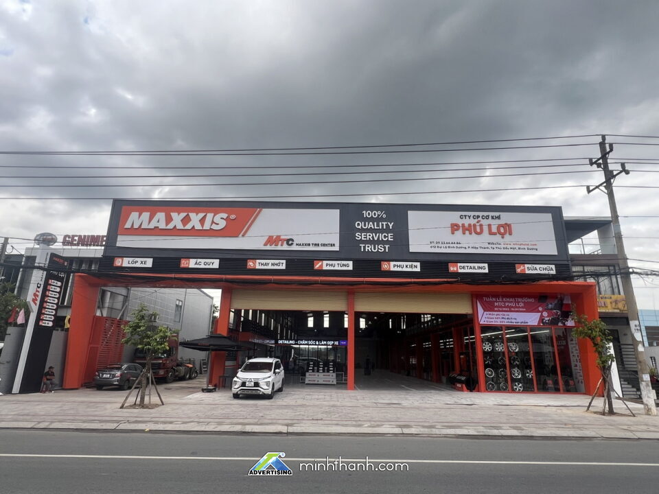 Hình ảnh triển khai thực tế Showroom Maxxis Tire Center MTC Phú Lợi 05