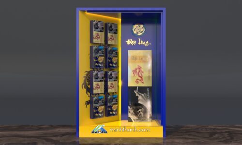 Thiết kế POSM hộp đựng trưng bày thuốc lá Đại Long 01