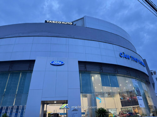 Bảng hiệu Alu chữ nổi có đèn TASCO AUTO Cần Thơ FORD 01