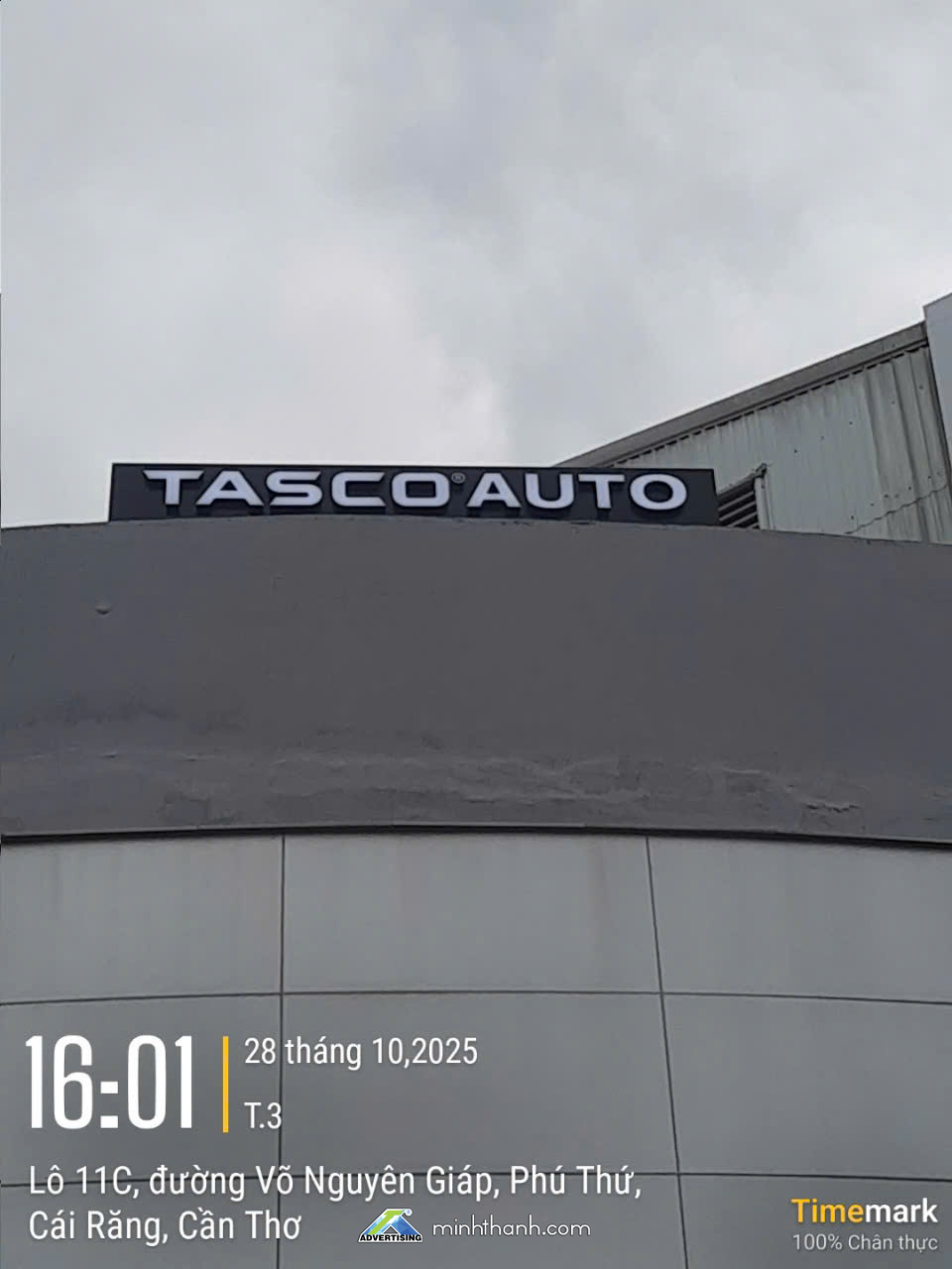 Bảng hiệu Alu chữ nổi có đèn TASCO AUTO Cần Thơ FORD 03
