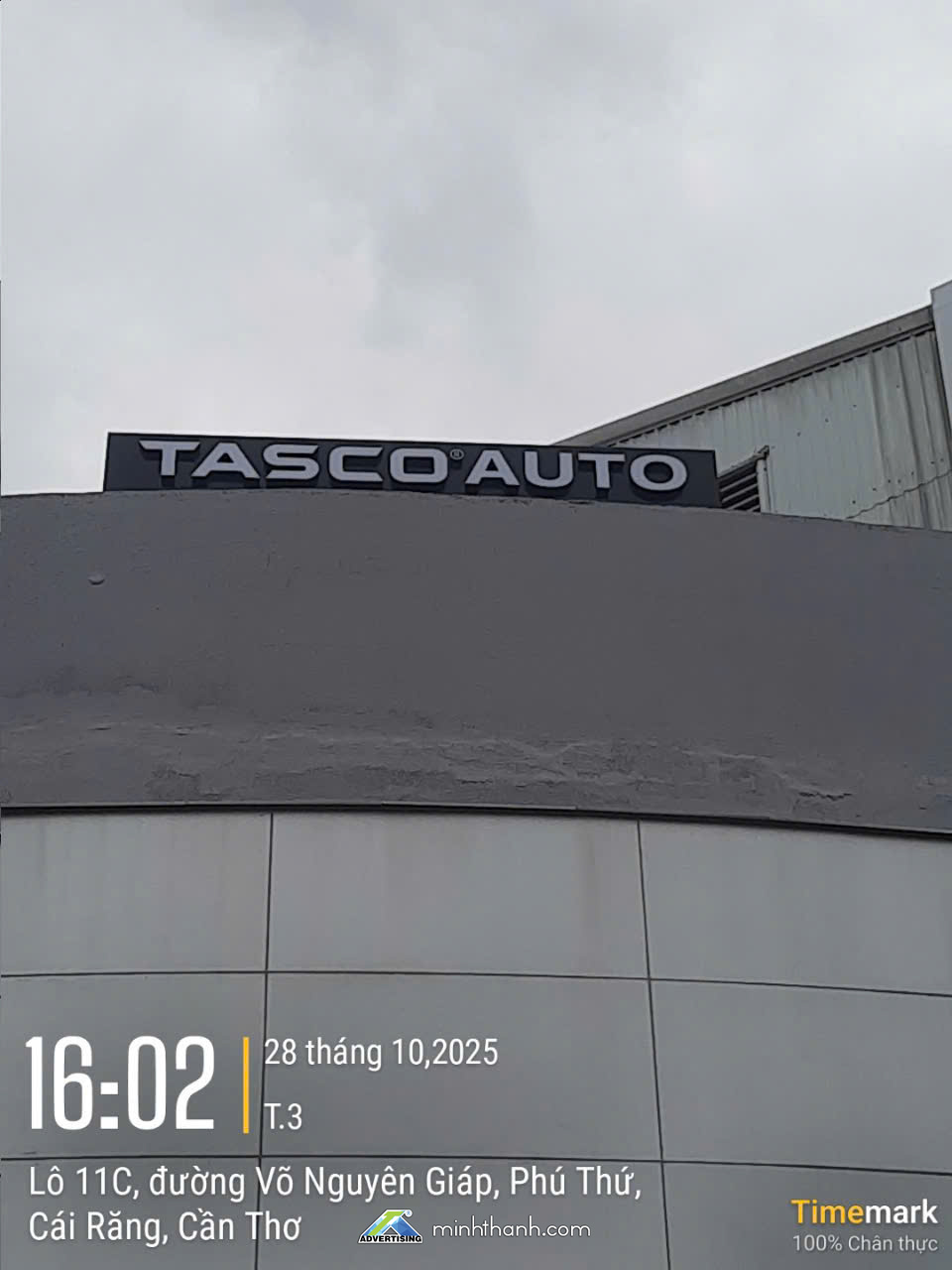 Bảng hiệu Alu chữ nổi có đèn TASCO AUTO Cần Thơ FORD 05