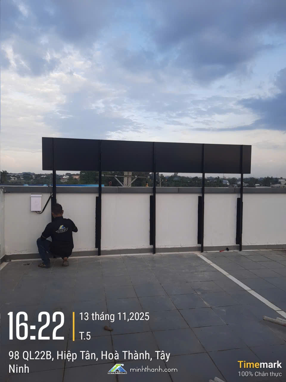 Bảng hiệu Alu chữ nổi có đèn TASCO AUTO Mitsubishi Ô tô Sài Gòn Tây Ninh 02