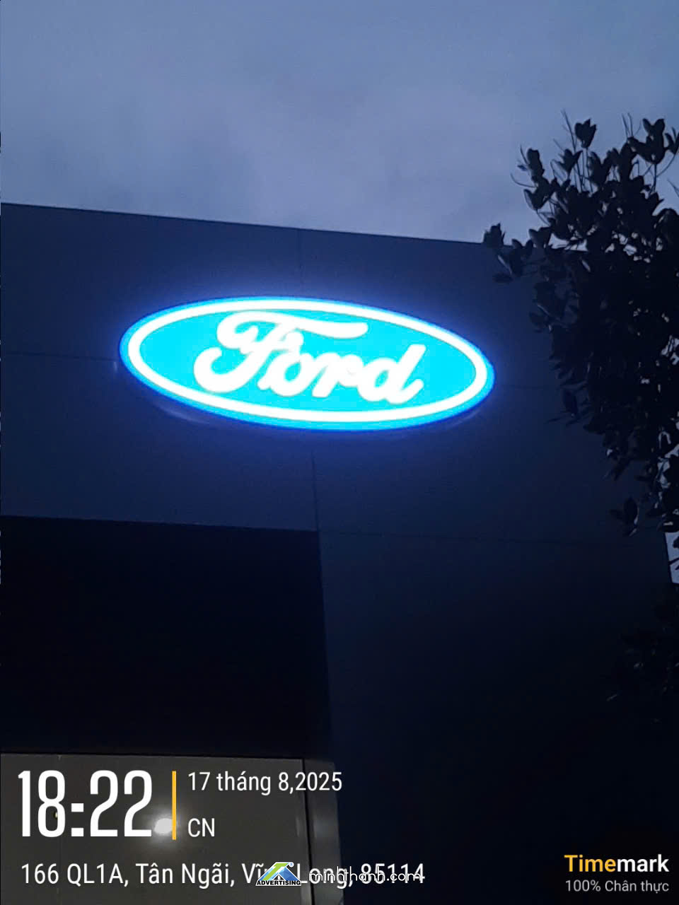 Thi công biển hiệu/ ngoại thất Showroom Ô tô Sài Gòn Ford 2S Vĩnh Long 11