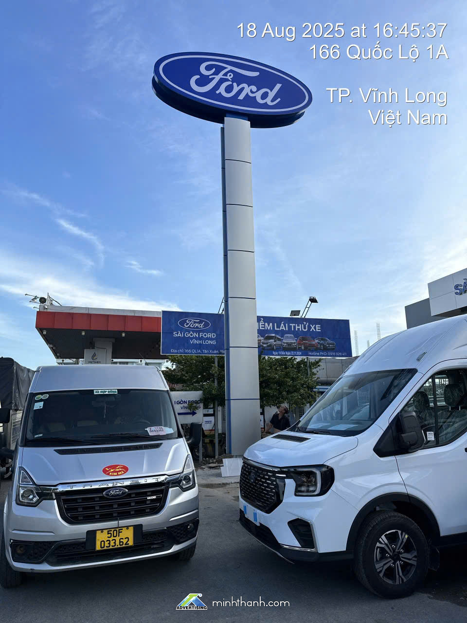Thi công biển hiệu/ ngoại thất Showroom Ô tô Sài Gòn Ford 2S Vĩnh Long 13
