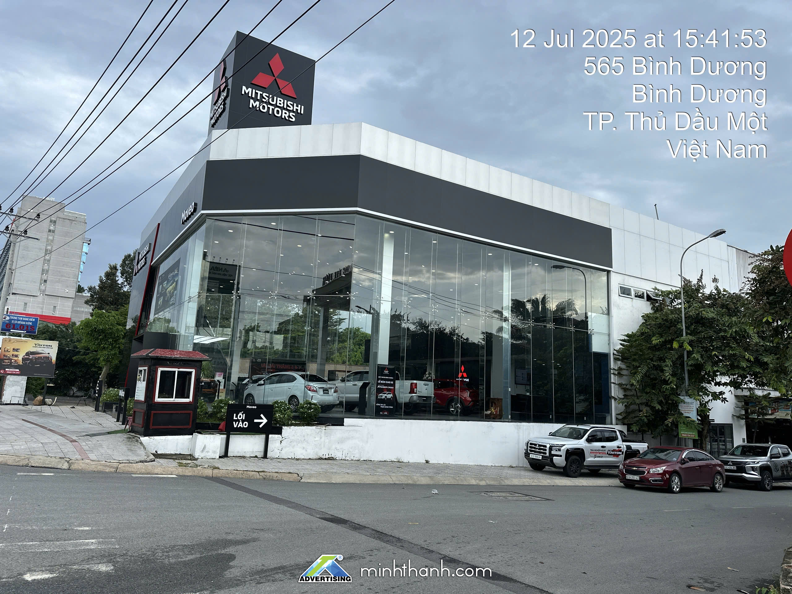 Thi công showroom Mitsubishi Moveo Bình Dương 01