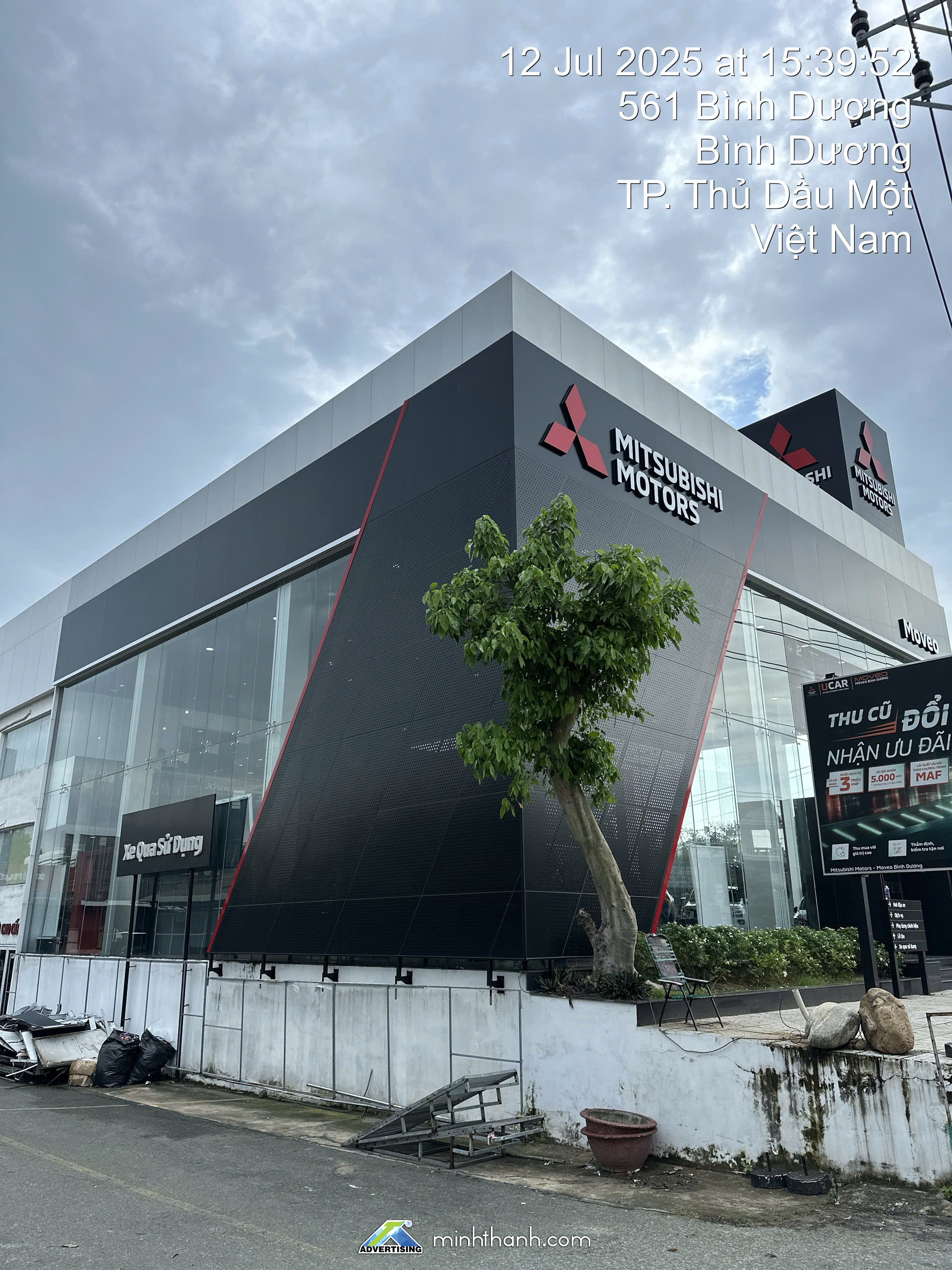 Thi công showroom Mitsubishi Moveo Bình Dương 03
