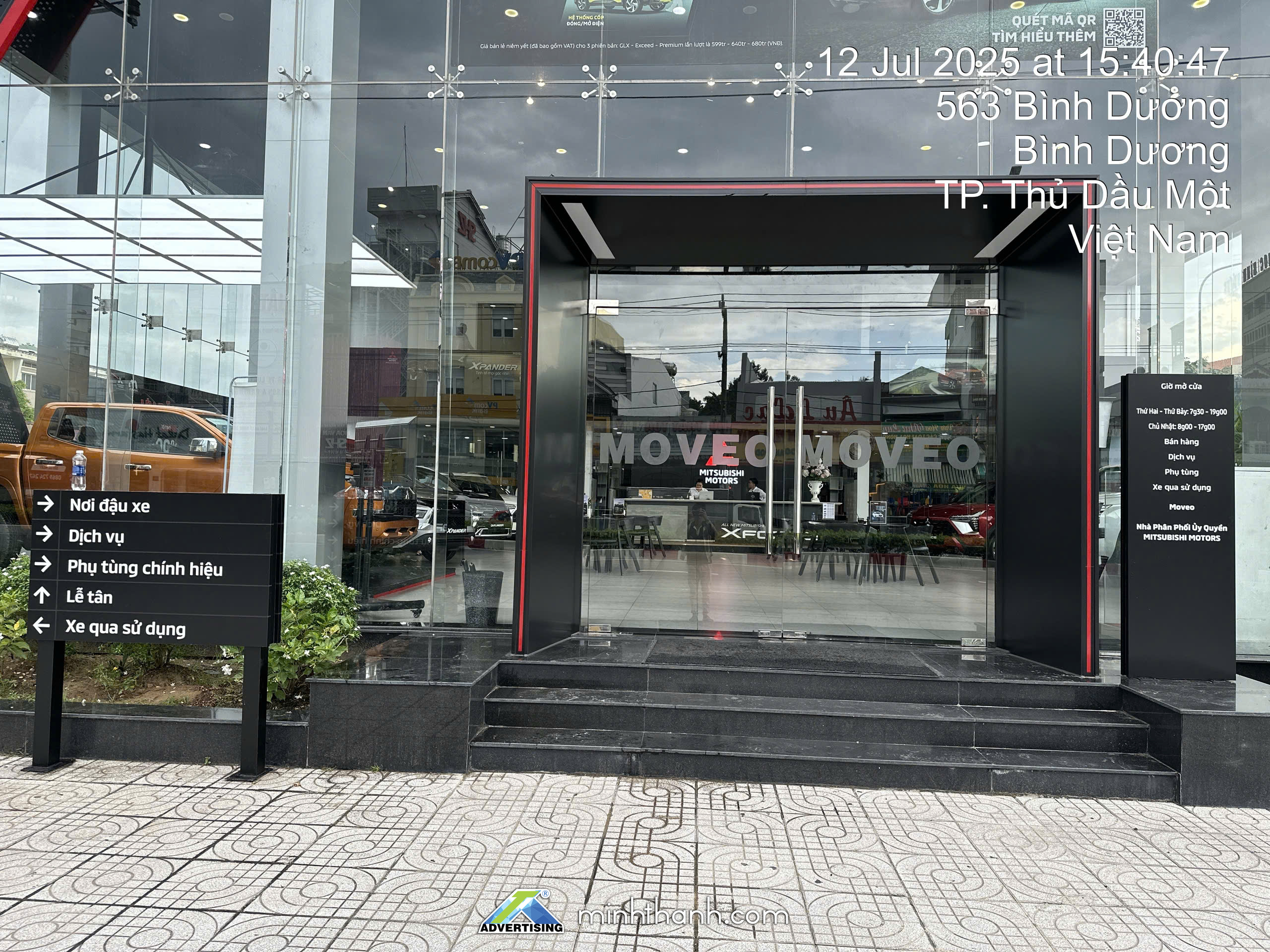 Thi công showroom Mitsubishi Moveo Bình Dương 04