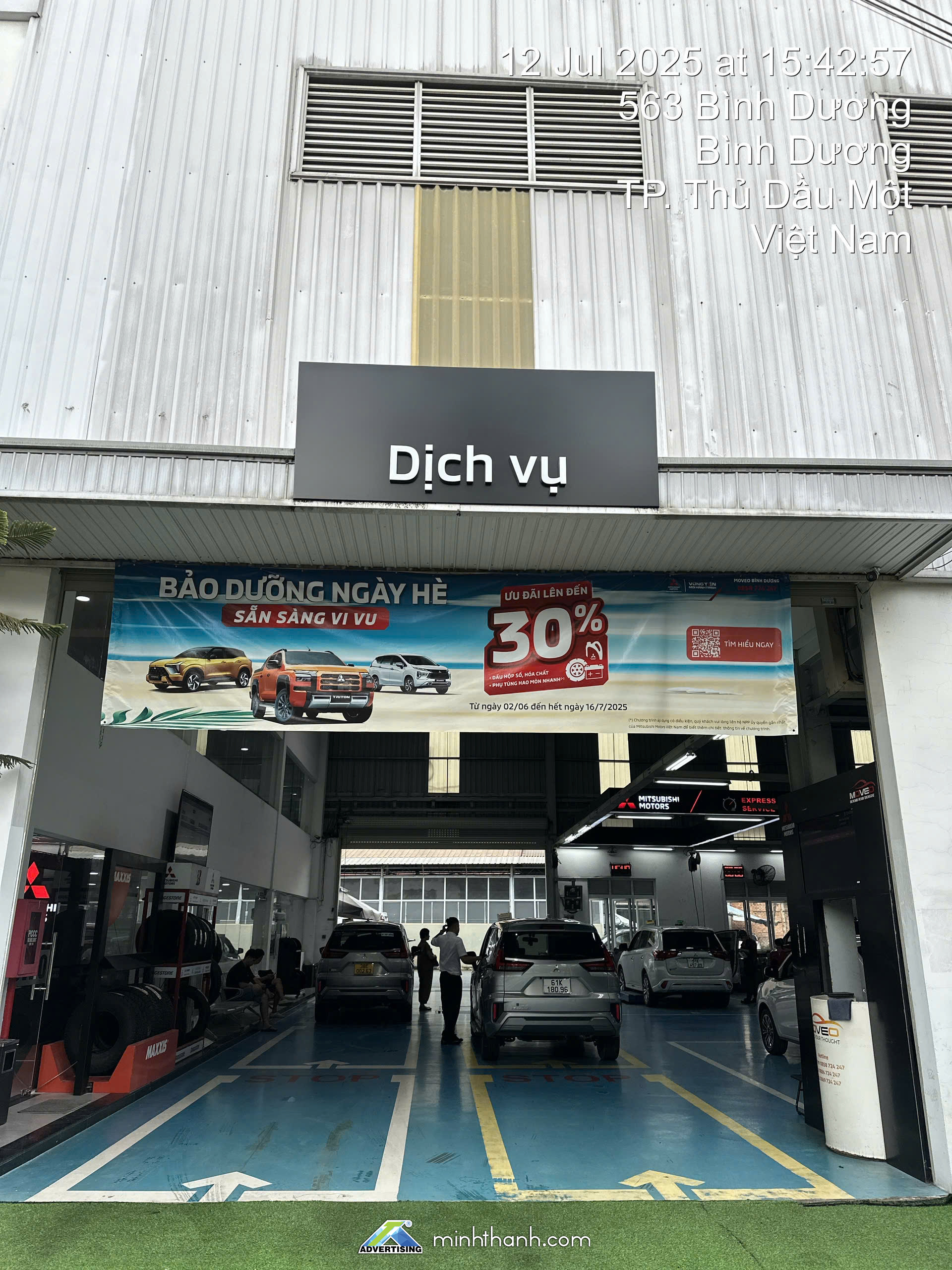 Thi công showroom Mitsubishi Moveo Bình Dương 05