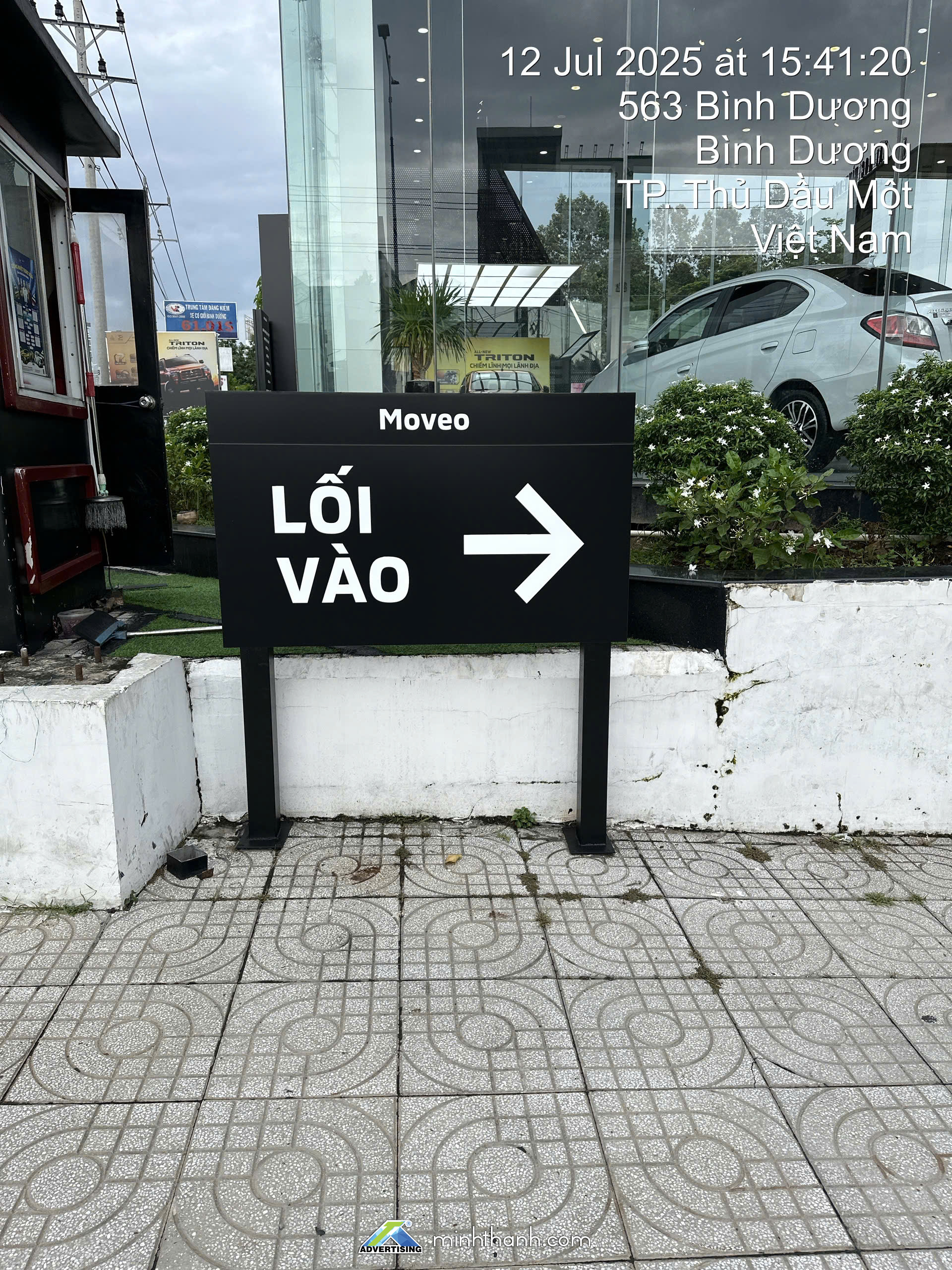 Thi công showroom Mitsubishi Moveo Bình Dương 08