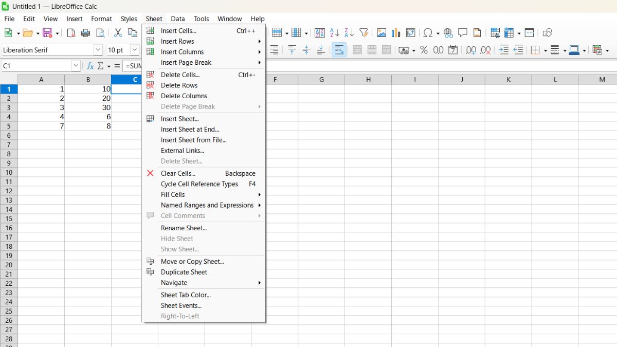 Hướng dẫn sử dụng LibreOffice Calc Hướng dẫn sử dụng LibreOffice Calc