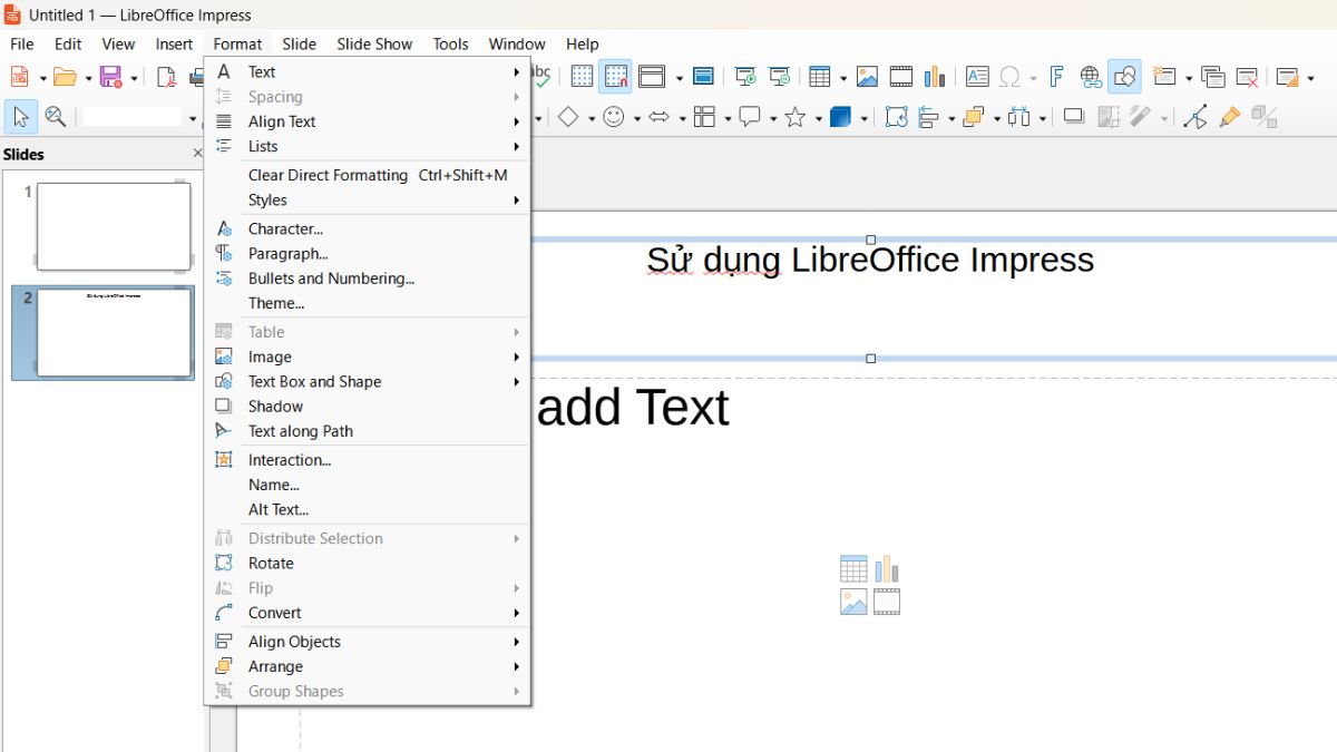 Hướng dẫn sử dụng LibreOffice Impress Hướng dẫn sử dụng LibreOffice Impress